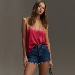 Porridge Ombre Muscle Tee in Pink Combo
